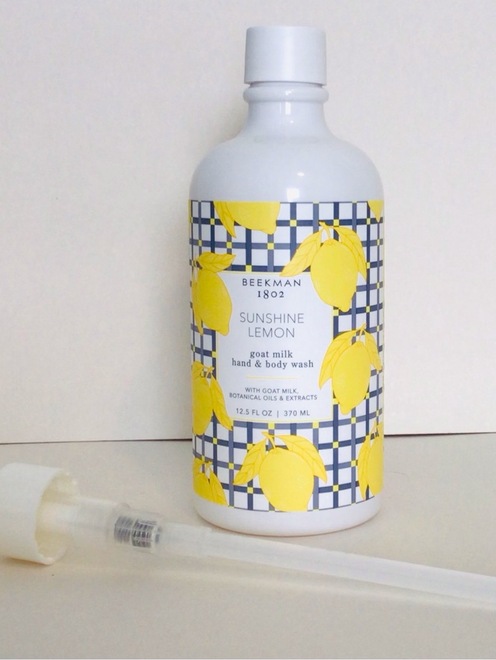 Beekman 1802 SUNSHINE LEMON Goat Milk Hand & Body Wash 12.5 Oz w/Pump New SEALED